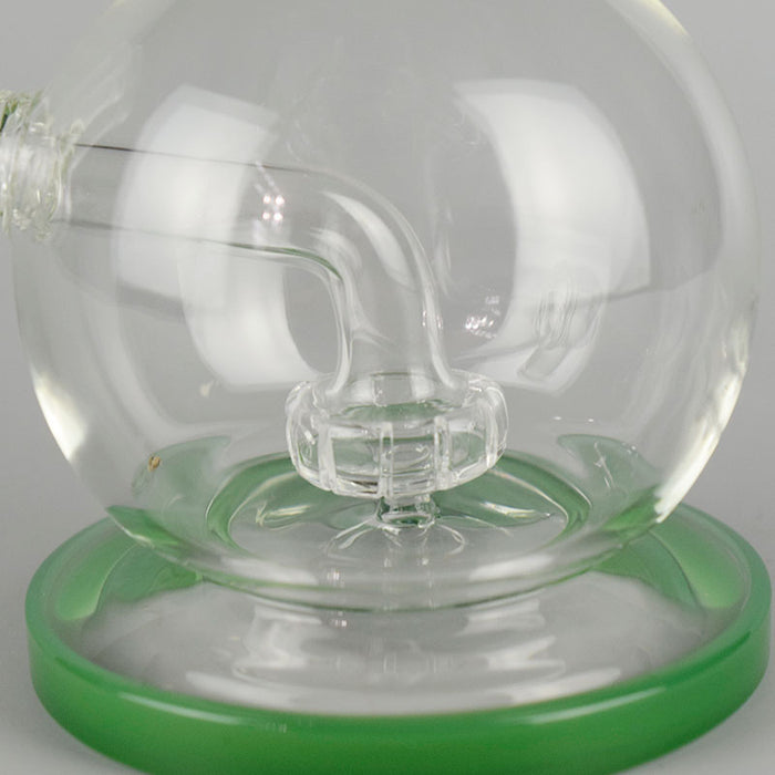 Spherical Small Glass Smoking Hookah Green Color 382#