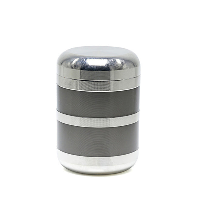 60MM 6-Layer Zinc Alloy Thermos Cup Shape Color Matching Herb Grinder-Gun-Silver