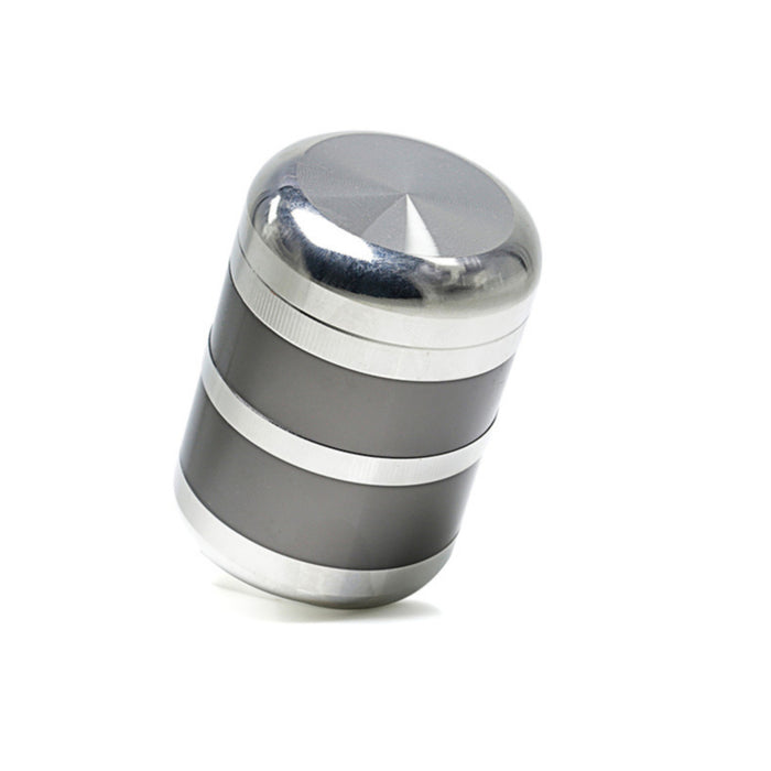 60MM 6-Layer Zinc Alloy Thermos Cup Shape Color Matching Herb Grinder-Gun-Silver