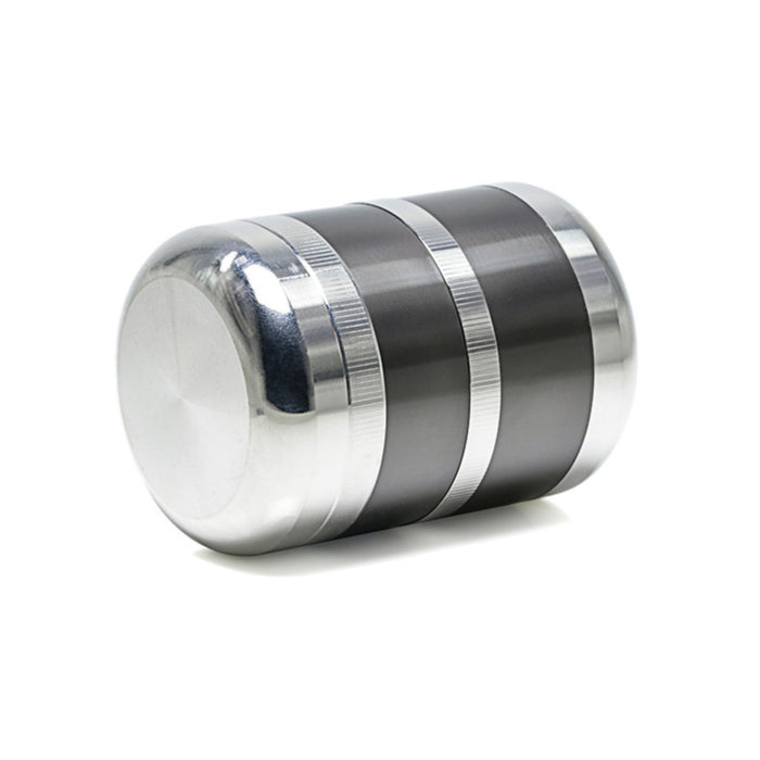 60MM 6-Layer Zinc Alloy Thermos Cup Shape Color Matching Herb Grinder-Gun-Silver