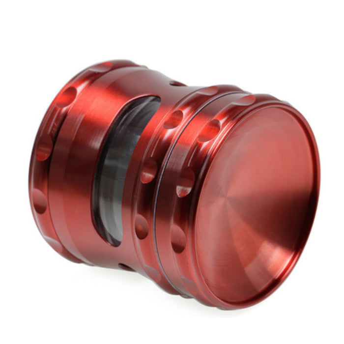 60MM Concave Visible Hole Grinding Machine Zinc Alloy  Grinder-Red