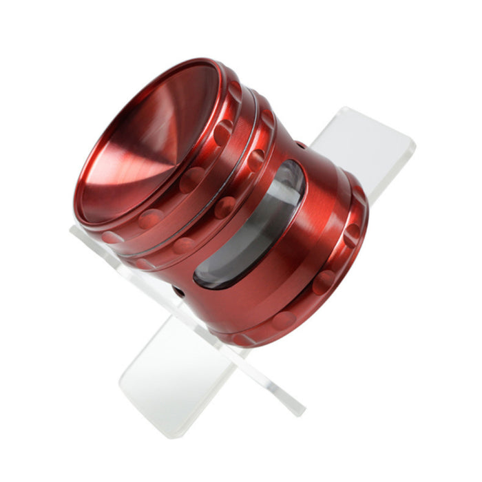 60MM Concave Visible Hole Grinding Machine Zinc Alloy  Grinder-Red