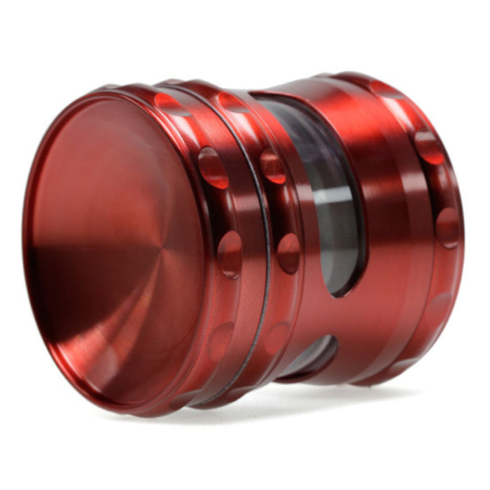 60MM Concave Visible Hole Grinding Machine Zinc Alloy  Grinder-Red