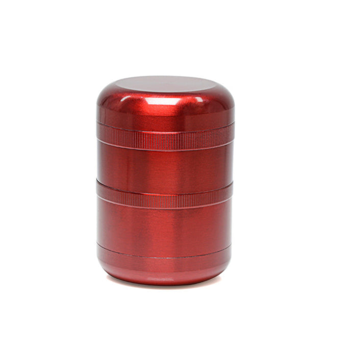 60MM Zinc Alloy 6-Layer Thermos Cup Shape  Grinder-Red