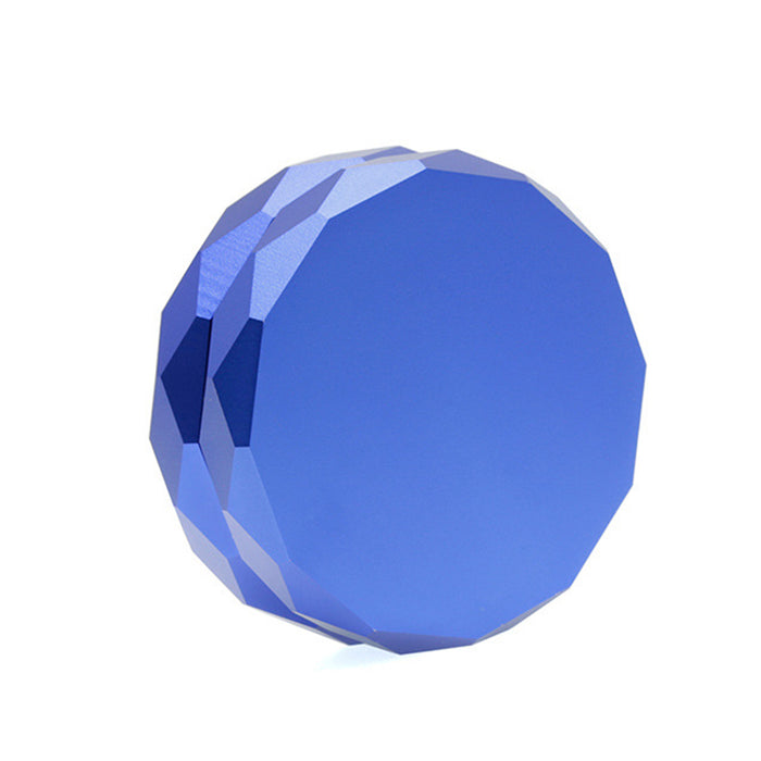 62MM 2 Part Aluminum Alloy Diamond-Shaped Smoke Grinder-Blue