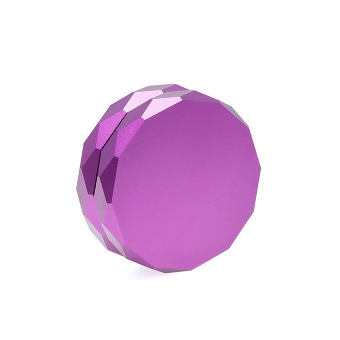 62MM 2 Part Aluminum Alloy Diamond-Shaped Smoke Grinder-Purple