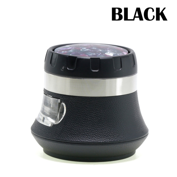 63MM 4-Layer Vase Type Zinc Alloy Drawer Type Large Capacity Smoke Grinder-Black
