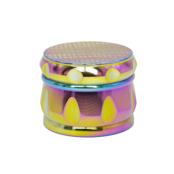 63MM 4-Layer Zinc Alloy Diamond Chamfered Drum Type Herb Grinder