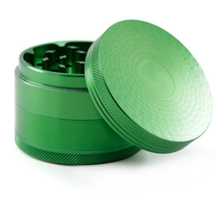 63MM 4 Part Aluminum Alloy Water Corrugated Cover Grinder-Green