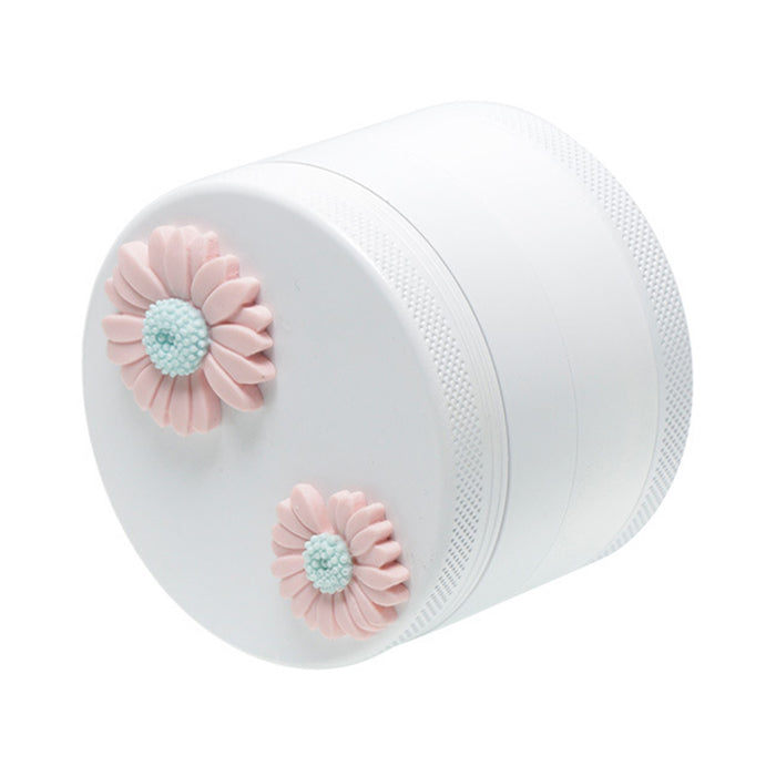 63MM 4 Part Environmental Protection Ceramic Coating Small Daisy Smoke Grinder