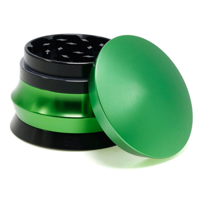 63MM 4 Piece Aluminum Alloy YOYO Ball Shape Grinder-Green Color