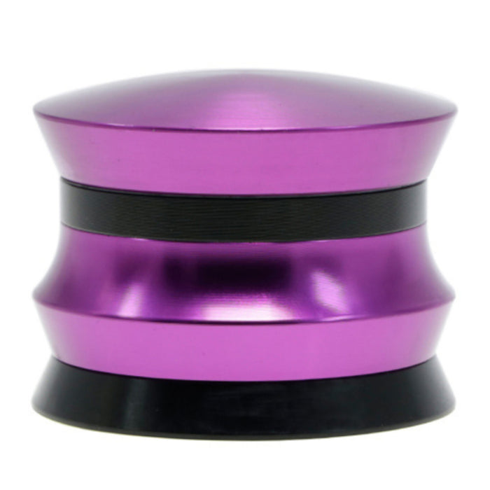 63MM 4 Piece Aluminum Alloy YOYO Ball Shape Weed Grinder-Purple Color