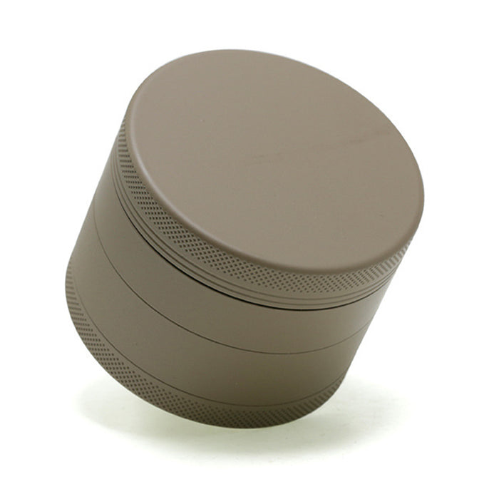 63MM 4 Piece Inner Aluminum Alloy Outer Layer Rubber Paint Smoke Grinder-Coffee