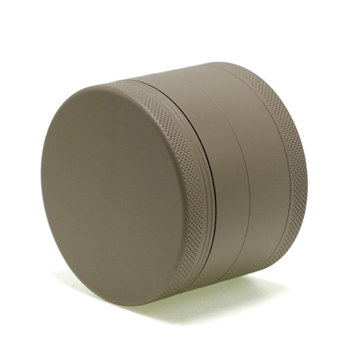 63MM 4 Piece Inner Aluminum Alloy Outer Layer Rubber Paint Smoke Grinder-Coffee
