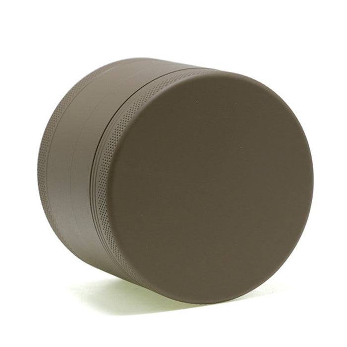 63MM 4 Piece Inner Aluminum Alloy Outer Layer Rubber Paint Smoke Grinder-Coffee