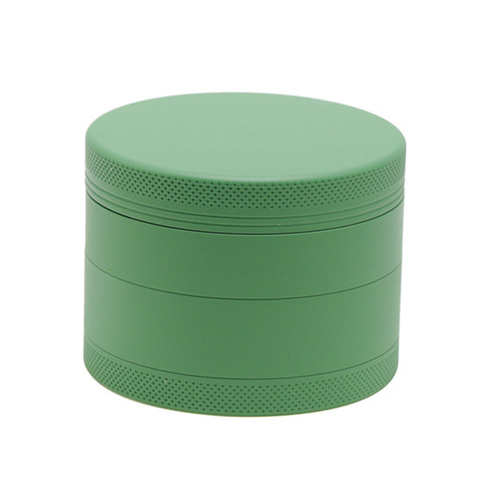 63MM 4 Piece Inner Aluminum Alloy Outer Layer Rubber Paint Smoke Grinder-Green