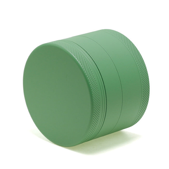 63MM 4 Piece Inner Aluminum Alloy Outer Layer Rubber Paint Smoke Grinder-Green