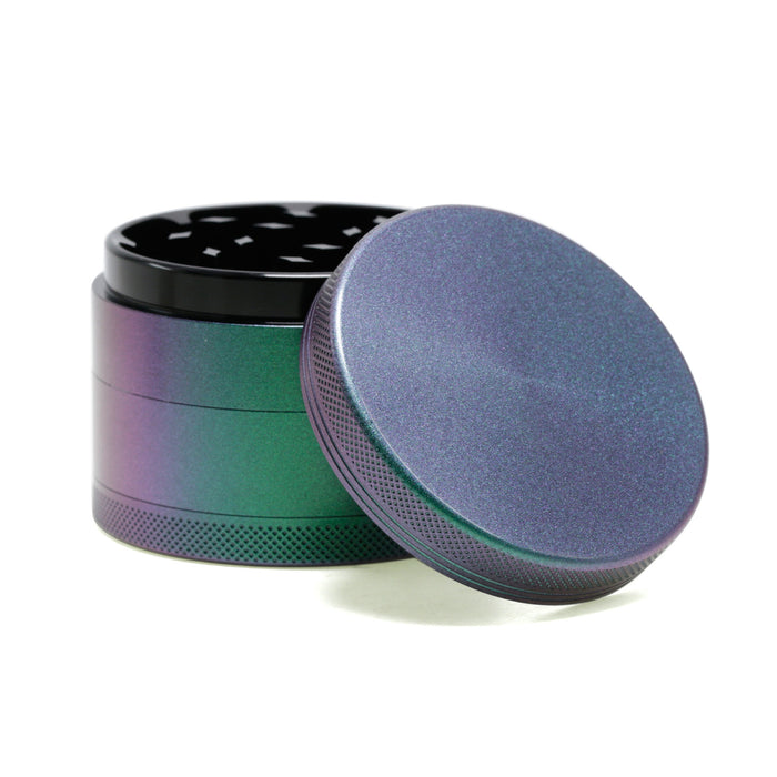 63MM Aluminum Alloy 4 Part Starry Sky Colorful Color Changing Smoke Grinder