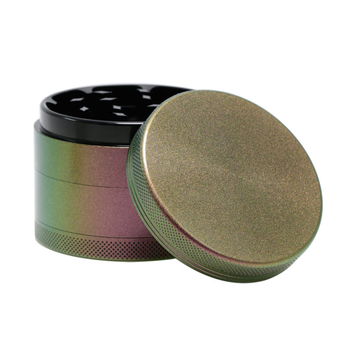 63MM Aluminum Alloy 4 Part Starry Sky Colorful Color Changing Smoke Grinder