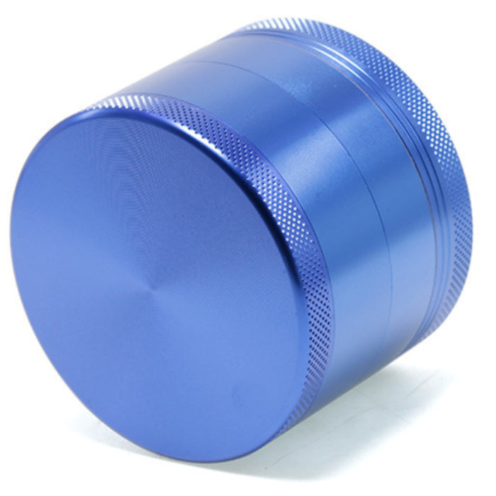 63MM Aluminum Alloy 4 Part Upper Cover Concave Weed Grinder-Blue Color