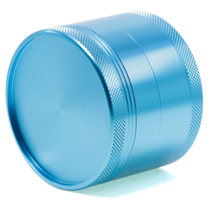 63MM Aluminum Alloy 4 Part Upper Cover Concave Weed Grinder-Sky Blue