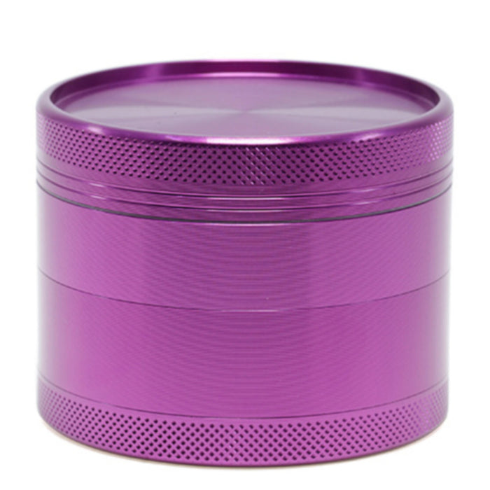 63MM Aluminum Alloy 4 Part Upper Cover Concave Weed Grinder-Purple
