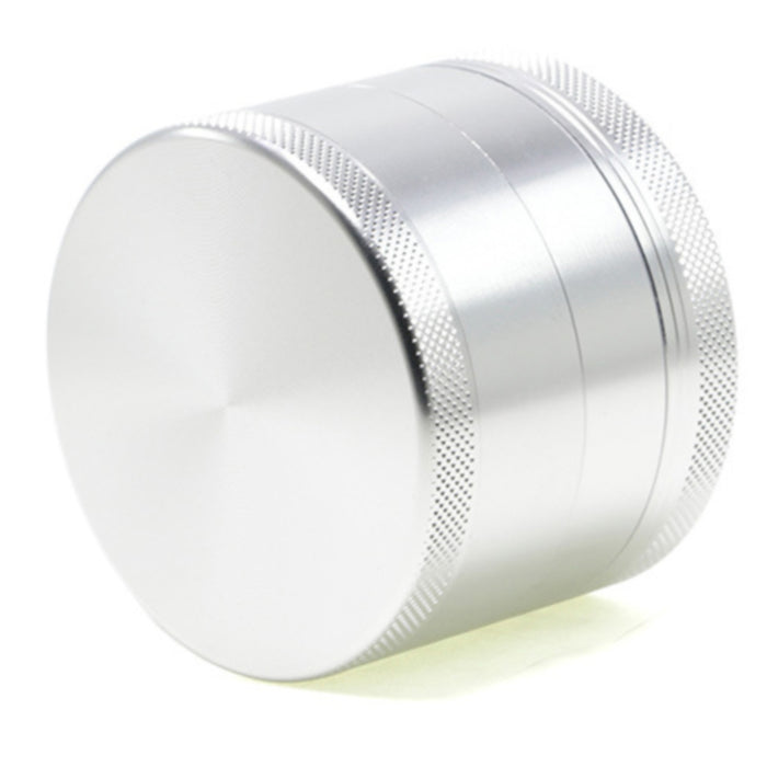 63MM Aluminum Alloy 4 Part Upper Cover Concave Weed Grinder-Silver