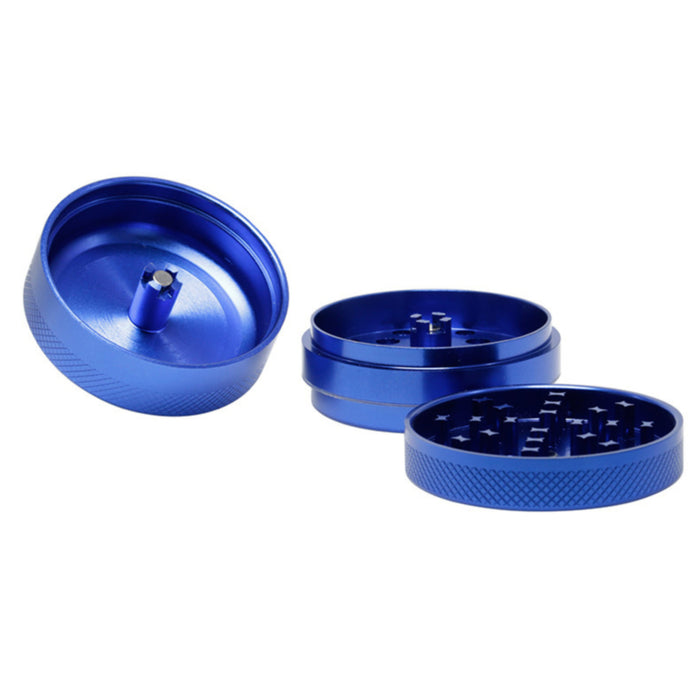 63MM Aluminum Alloy CNC 3 Part  Grinder-Blue