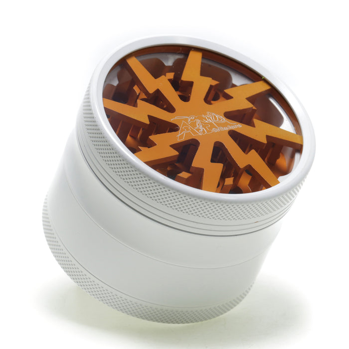 63MM Aluminum Alloy Ceramic Lightning Four-Layer Smoke Grinder