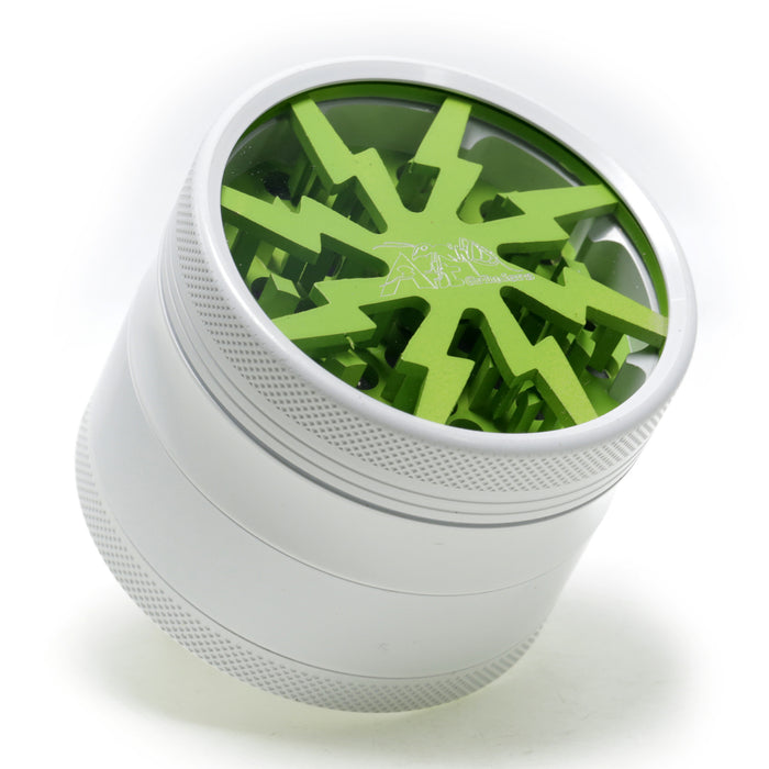 63MM Aluminum Alloy Ceramic Lightning Four-Layer Smoke Grinder