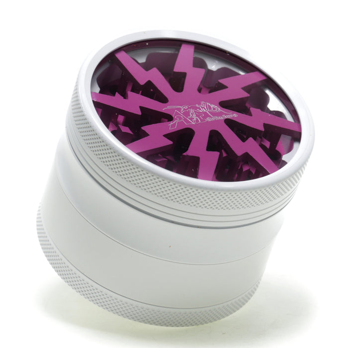63MM Aluminum Alloy Ceramic Lightning Four-Layer Smoke Grinder