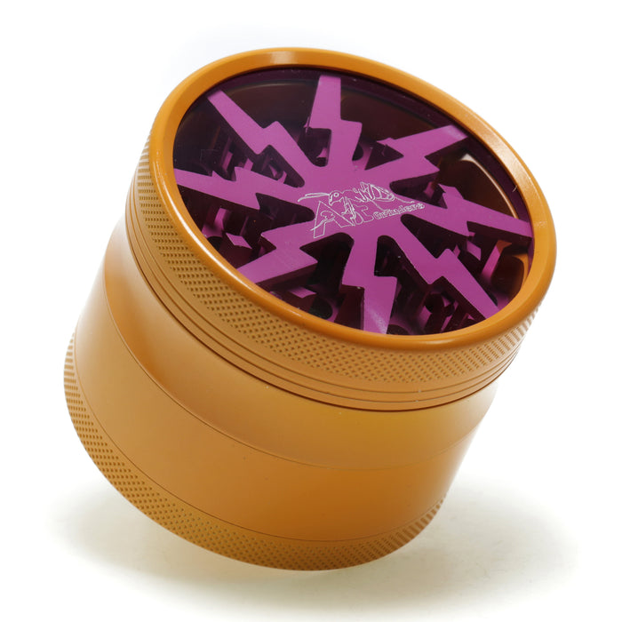 63MM Aluminum Alloy Ceramic Lightning Four-Layer Smoke Grinder