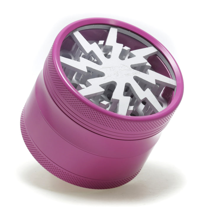 63MM Aluminum Alloy Ceramic Lightning Four-Layer Smoke Grinder