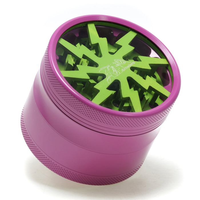 63MM Aluminum Alloy Ceramic Lightning Four-Layer Smoke Grinder