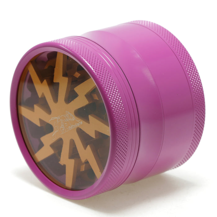 63MM Aluminum Alloy Ceramic Lightning Four-Layer Smoke Grinder