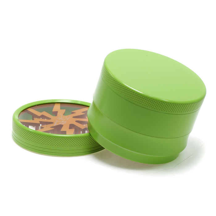 63MM Aluminum Alloy Ceramic Lightning Four-Layer Smoke Grinder