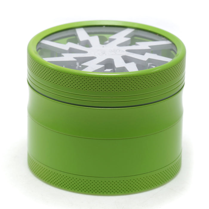 63MM Aluminum Alloy Ceramic Lightning Four-Layer Smoke Grinder