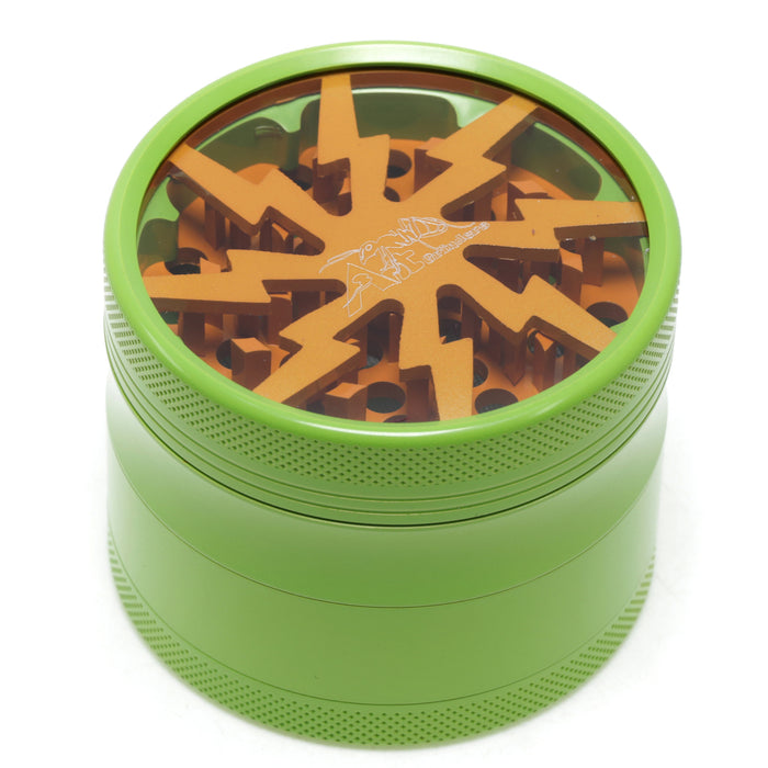 63MM Aluminum Alloy Ceramic Lightning Four-Layer Smoke Grinder