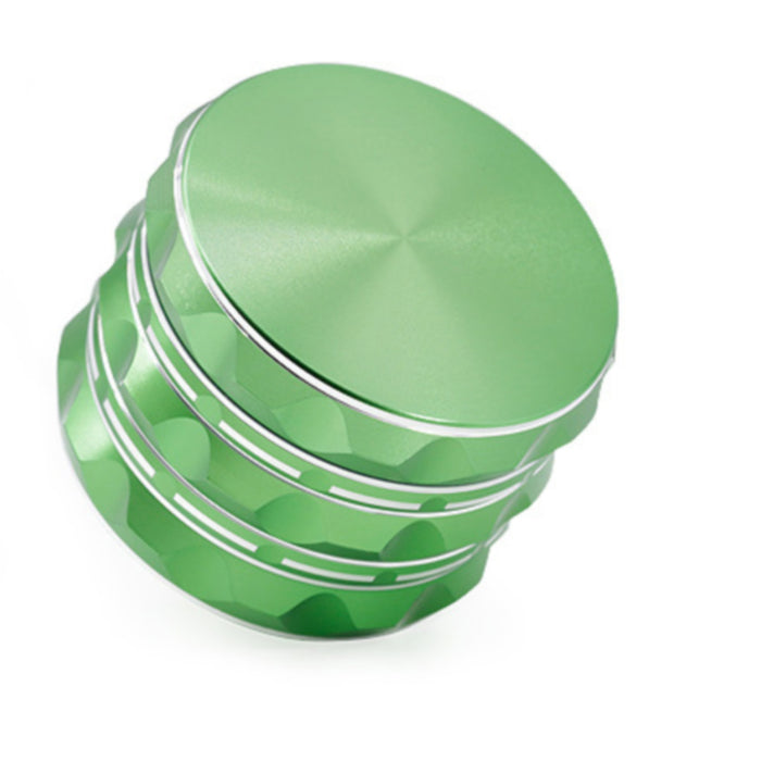 63MM Aluminum Alloy Four-Layer Pointed Pattern Polygonal Herb Grinder-Green