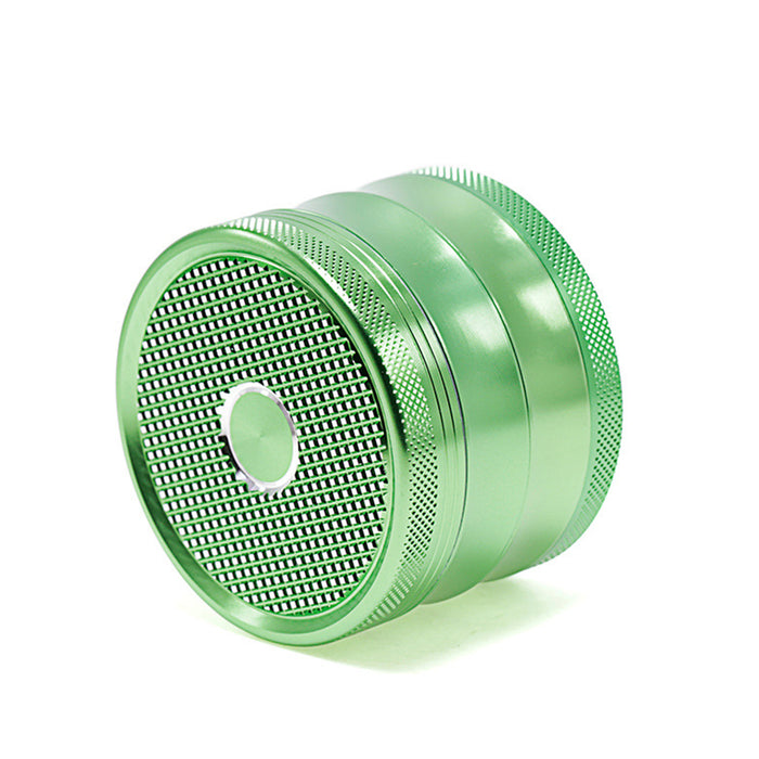 63MM Aluminum Alloy Four-Layer Square Grid Pattern Herb Grinder-Green