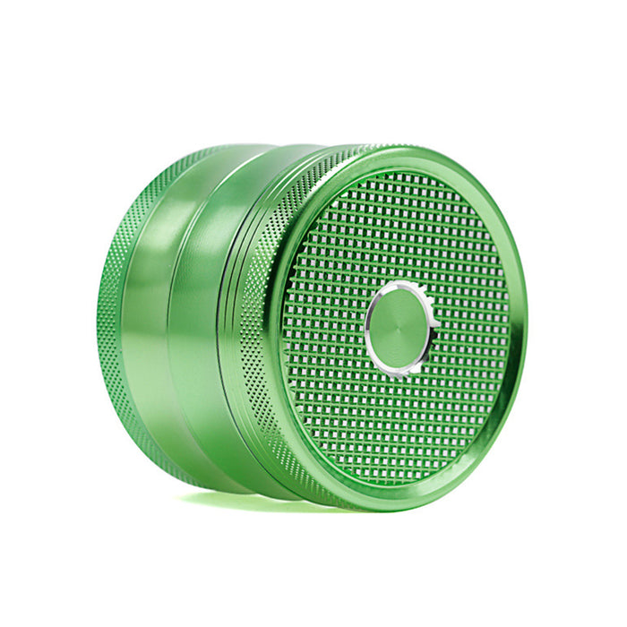 63MM Aluminum Alloy Four-Layer Square Grid Pattern Herb Grinder-Green