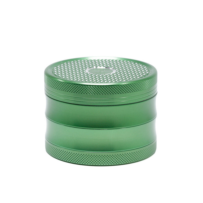 63MM Aluminum Alloy Four-Layer Square Grid Pattern Herb Grinder-Green