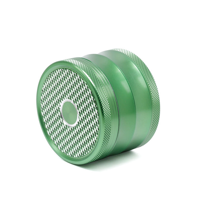 63MM Aluminum Alloy Four-Layer Square Grid Pattern Herb Grinder-Green