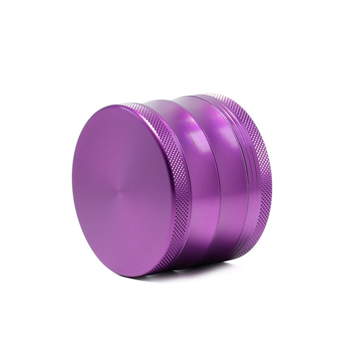 63MM Aluminum Alloy Four-Layer Square Grid Pattern Herb Grinder-Purple