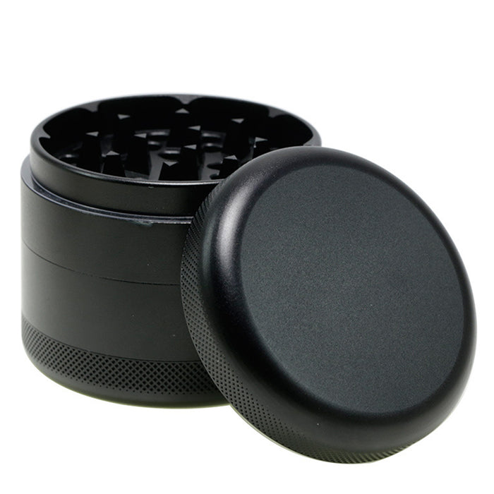 63MM Aluminum Alloy Four-Layer Tine Weed Grinder | Black Color