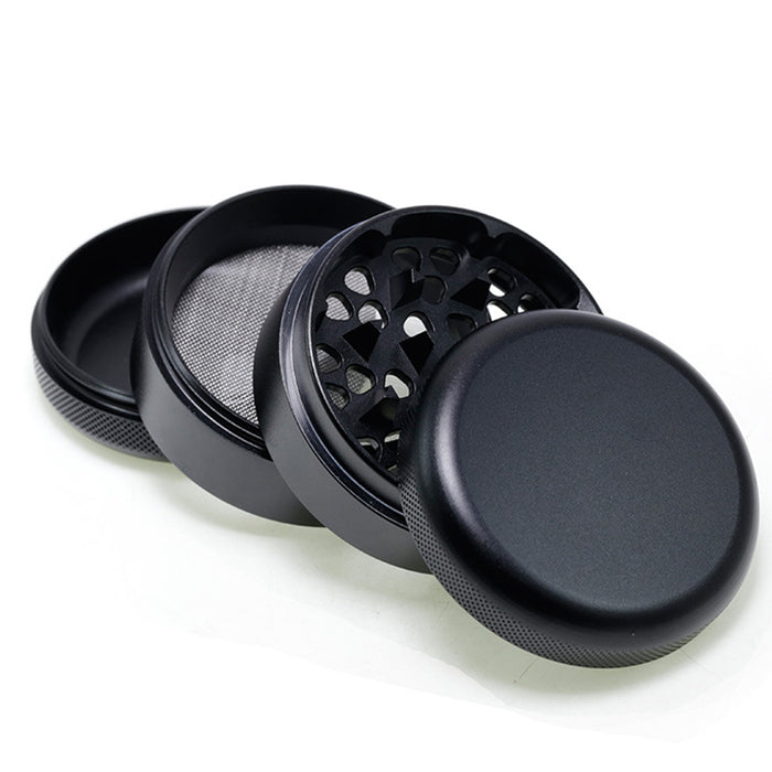 63MM Aluminum Alloy Four-Layer Tine Weed Grinder | Black Color