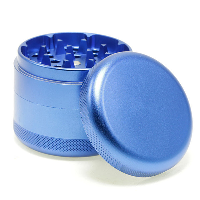 63MM Aluminum Alloy Four-Layer Tine Weed Grinder | Blue Color