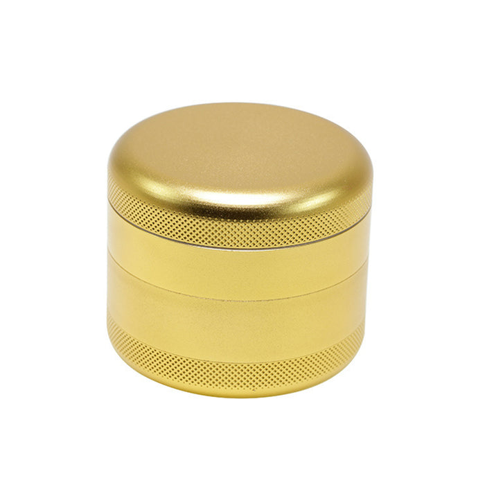 63MM Aluminum Alloy Four-Layer Tine Weed Grinder | Gold Color