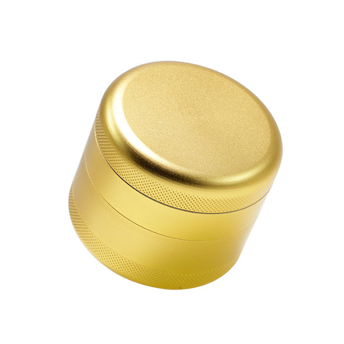 63MM Aluminum Alloy Four-Layer Tine Weed Grinder | Gold Color