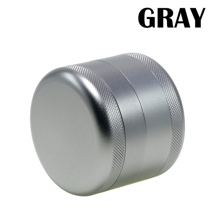 63MM Aluminum Alloy Four-Layer Tine Weed Grinder | Gray Color